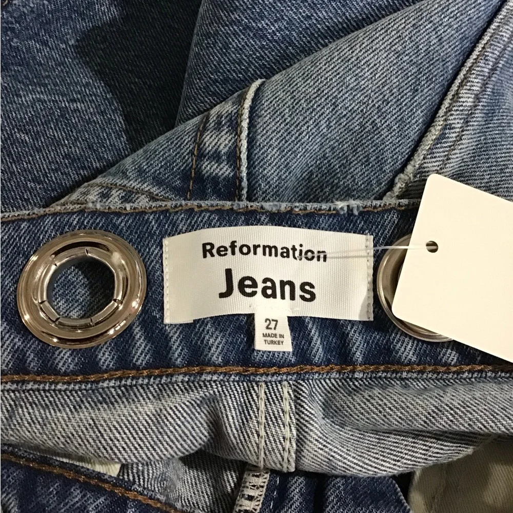 Reformation Dark Blue Flare Jeans - Picture 5 of 5